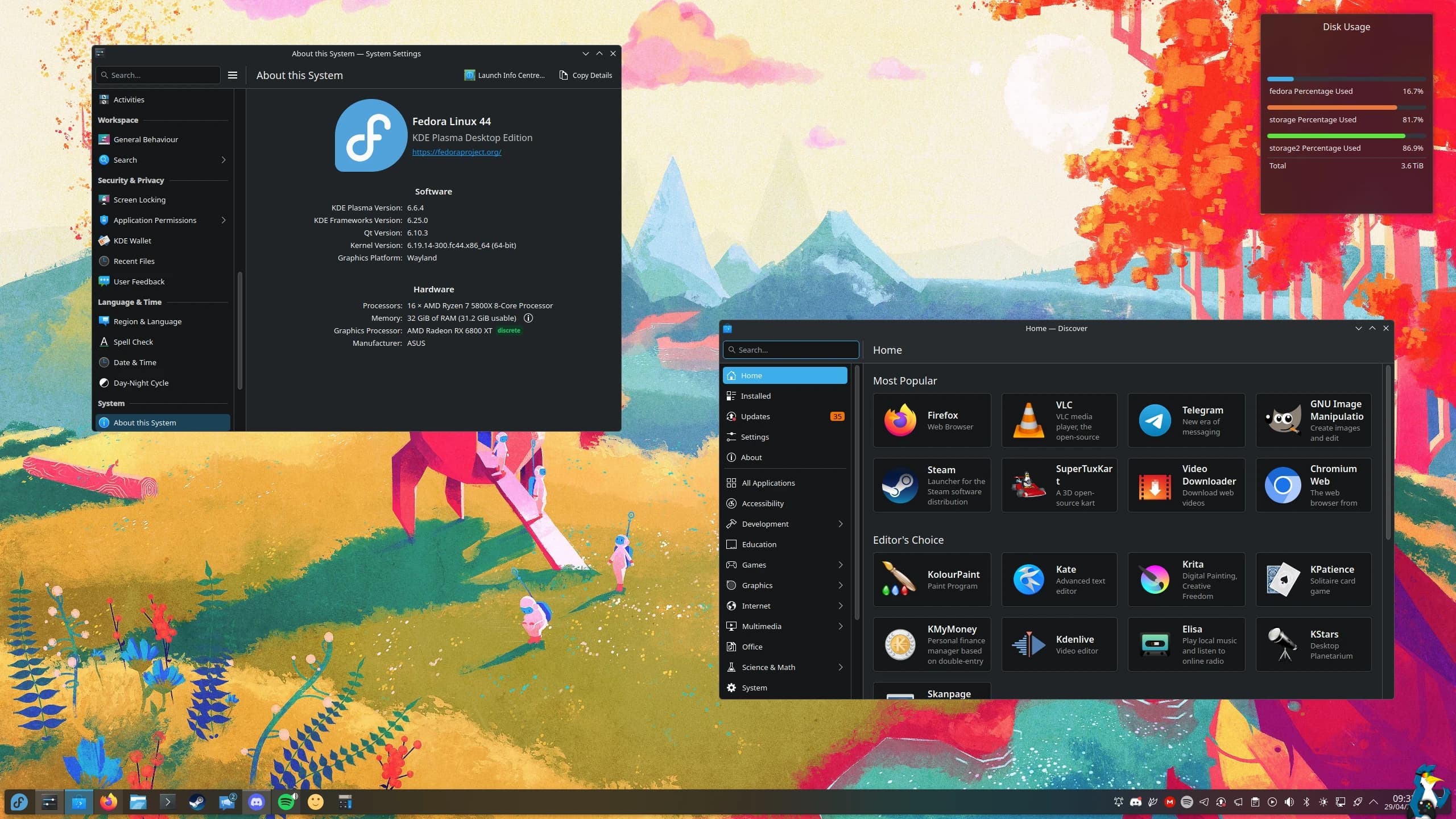 Fedora screenshot 2