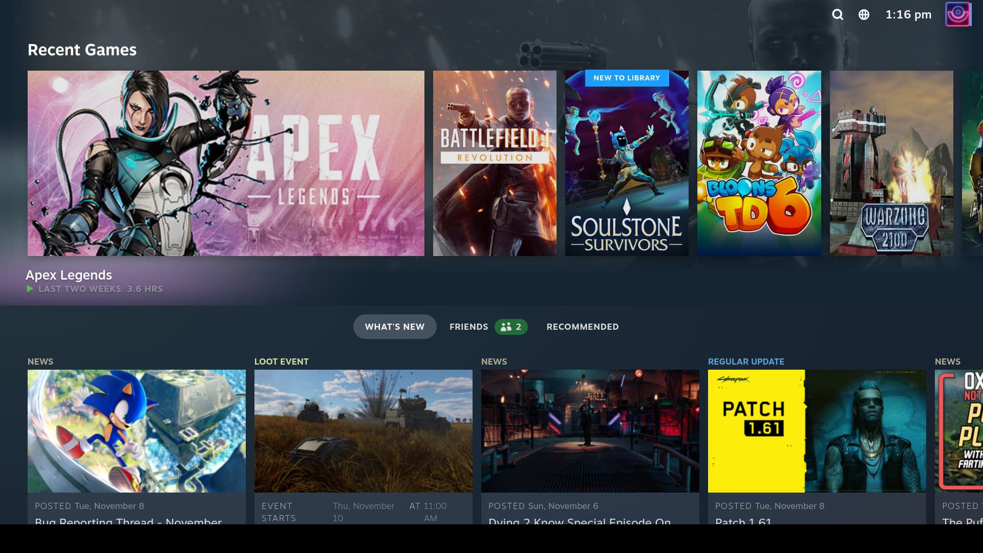 SteamOS screenshot 2