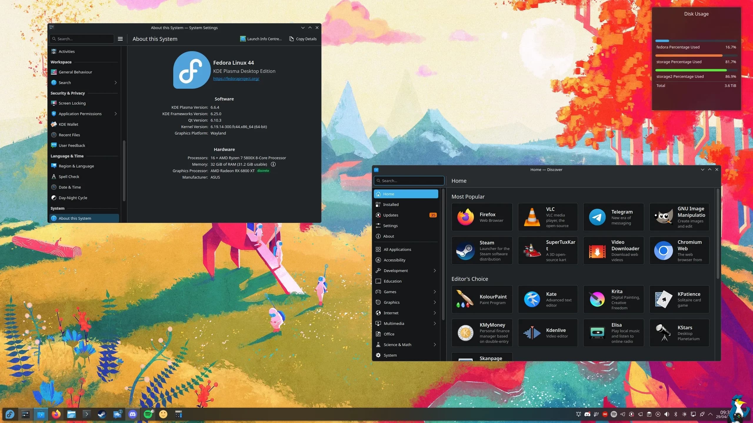 Fedora Workstation screenshot 3